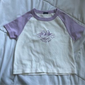 Brandy Melville lilac angel top